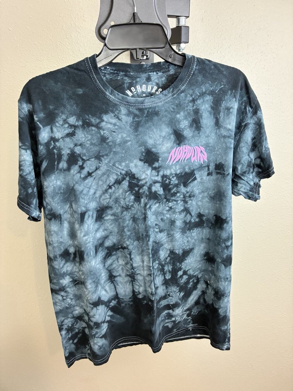 No Hours Grim Reaper Tie Dye T Shirt RARE Size Medium Cotton Double Sided